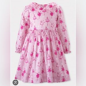 Like-new Rachel Riley pink dress - size 10 - ice skating pattern. Worn once.